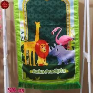 Sajadah Anak Custom Nama Premium Free Custom Nama Anti Slip Lapis Busa Sejadah Anak TK SD Perempuan Laki laki