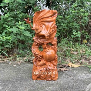 Tượng đạt ma hàng long cao 40 50 60cm gỗ hương cực đẹp