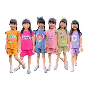 Setelan Anak Cewek Amena Lucuna Mix Warna Size 1-5 tahun