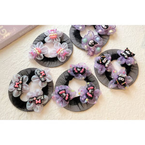 mstar Internet celebrity hit 1 piece/Kuromi Girls Hair Bun Net Childrens Cute Ballet Hair Accessories
