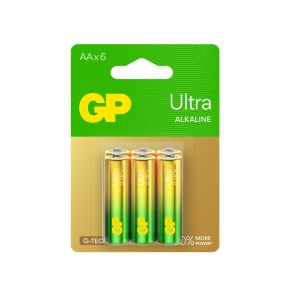 GP Ultra Alkaline 6 AA (Card of 6)