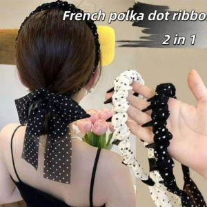 Long Ribbon Headband Non-Slip Satin Fabric Hair Bands Hair Clips for Women Bohemian Girls Hair Accessories