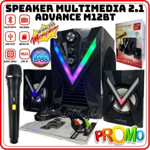 Speaker Bluetooh Advance M-12BT Extra Bass / Salon Aktif Bluetooth Super Bass / Speaker Aktif Super Bass