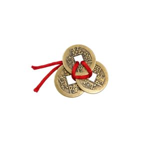 Nurm Traditional Chinese Style Metal Coin Hanging Ornament for Home Car Shop Decor