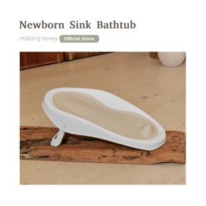 [Malang Honey] Non-slip Newborn Sink Bathtub (Ideal Angle for Safe & Easy Baby Baths)