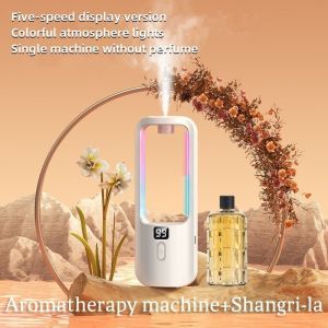 Elegant USB Rechargeable LED Humidifier Aroma Diffuser with Smart Digital Display for Room Aromatherapy