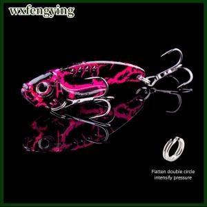 wxfengying Kim loại VIB lưỡi thu hút câu cá rung Spinner muỗng chìm ném dài bắn tất cả các nước 3D hardbait treble móc giải quyết pesca mồi