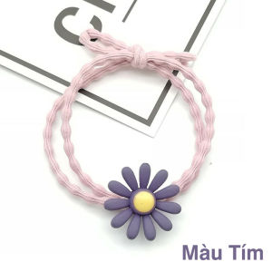 [ Co Giãn Tốt ] Combo 10 Dây Buộc Tóc Nữ Hoa Cúc Phong Cách Hàn Quốc-Đẹp Bền Co Giãn Tốt