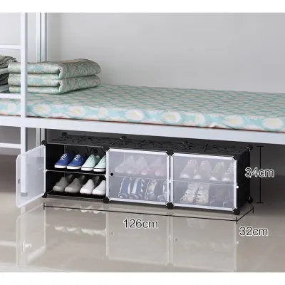 MẪU MỚI] TỦ giày tủ giày nhựa đa năng Tủ nhựa để giày dép kiểu mới lắp ghép thông minh 6 ô để được 12 đôi giày