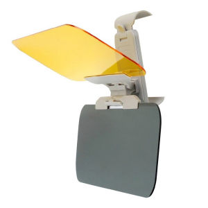 Car visor sunshade anti glare shield clear view rain driving matibay adjustable acrylic abs