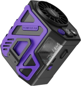 MECHA Mini Portable Neck & Waist Fan | Kipas Leher Pinggang USB Rechargeable boleh digunakan sebagai bank kuasa fungsi pencahayaan terbina dalam Portable Power Adjustable Hanging Fan untuk Outdoor Hiking Running Camping