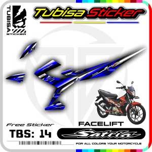Sticker Striping Satria 2014 - Stiker Striping List Variasi Motor Satria 2014. TBS.SF.14