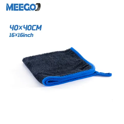MeeGoo Car Wash Towel Thickened Microfiber Cleaning Cloth Ultra-Soft Double-Sided Water Absorption Quick Dry Household Clean Rag
