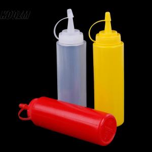 KOQZM Kitchen Plastic Salad Squeeze Bottle 8oz for Sauce Vinegar Oil Ketchup tool