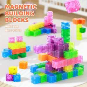 32/52/72PCS Magnetic Block Building Blocks DIY Variety Cube Building Block Toys Gift for Children