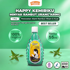 Lovana Happy Minyak Urang Aring 55ml | Perawatan Khusus Rambut Rontok | Rambut Lebih Hitam dan Lebat | Sudah Halal & BPOM