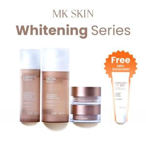 MK SKIN - SKINCARE PAKET WAJAH GLOWING ISI 4 FREE SUNSCREEN WHITENING ACNE MELACARE SERIES BY MAHARANI KEMALA