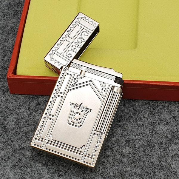 Hộp Quẹt Bật Lửa Dupont D82 Dùng Gas Đá Khắc Họa Tiết Hình Vương Miệng ...