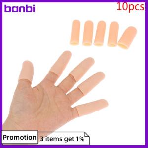 banbi 10pcs/set Silicone Gel Tube Hand Bandage Finger Protector Pain Thumb Cap