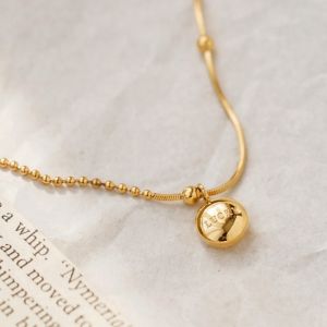 OYJR สร้อยข้อเท้าสแตนเลส ลายโซ่สีทอง สร้อยข้อเท้าแฟชั่น ผญ ไม่ลอกดำ