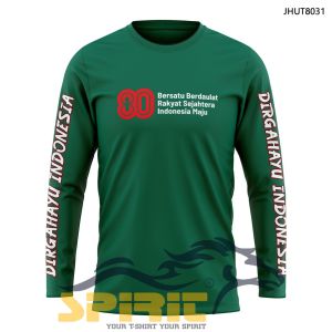 17 AGUSTUS KAOS 17 AGUSTUS BAJU AGUSTUSAN HUT RI 80 LENGAN PANJANG KATUN 24S