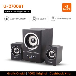 KISONLI Gaming Speaker Laptop/Komputer Bluetooth U2700 Subwoofer With Remote Control