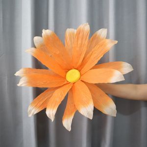 MAKERVY 50cm Artificial Daisy Non-woven Giant Fake Flowers Fashion DIY Welcome Flower Wedding Party Background Wall Decoration