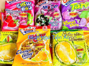 Kẹo Chew có nhân mix vị trái cây HẢI HÀ (Gói: 350g) chewy filling candy