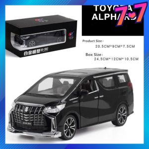 [KL Ready Stock] 1：24 TOYOTA Alphard / RollsRoyce Phantom Alloy Diecast Miniature Toy Birthday Present Pull Back sound & light (In a Box)