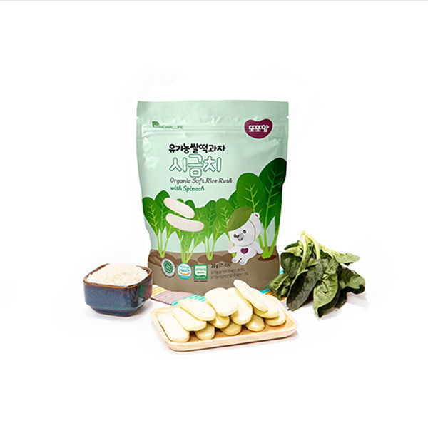 Thin Rice Rusk Renewallife Ddoddomam Organic Rice Rusk (20g) - Spinach | Lazada