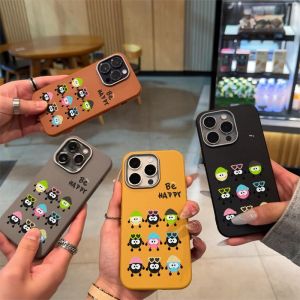 Phone Case For IPhone 17 Air 16 11 15 14 12 13 PRO MAX XR XS 7 8 6 6S 11 12 13 14 15 16 17 Plus Casing IPhone 11PRO 12PRO 13PRO 13PROMAX 16PROMAX 17PROMX Coal Ball Elf Leather Soft Case Cover PWJK1022A