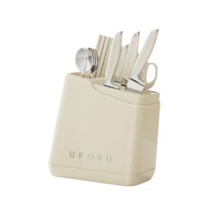 HJKL ป้องกันการลื่น ชั้นเก็บมีด ความจุขนาดใหญ่ คงที่ ถังเก็บตะเกียบ ใช้งานได้จริง พลาสติก ที่แขวนช้อนส้อม สำหรับบ้าน