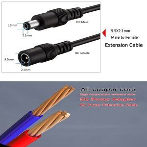 5m Solar Extension Wire For NSS BOSCA JPS Solar Powered Fan