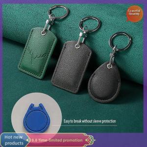 Graceful เคสใส่บัตร1ชิ้นที่ใส่บัตรแบบหนังพวงกุญแจห่วงกุญแจล็อคประตูเคสใส่บัตรได้พร้อมพวงกุญแจกระเป๋าใส่บัตร