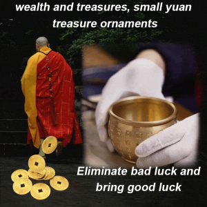 Fortune Bowl fortune fortune ornament rice bowl brass treasure bowl fortune fortune cup one sip cup