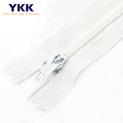 12” - 36” Genuine YKK Brand Close Ended Zip Zipper (Black & White)