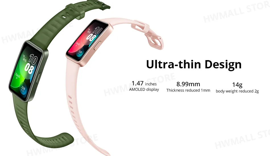 2023 New Original Huawei Band 8 Smart Band All-day Blood Oxygen 1.47''  AMOLED Screen Heart Rate Smartband 2 Weeks Battery Lif