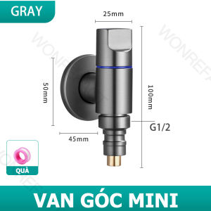 Vòi nước gia dụng MINI bằng đồng thau có chức năng tự động ngắt nước chống gỉ và chống rò rỉ giao diện 4 điểm phổ thông thẩm mỹ và thiết thực lưu lượng nước lớn