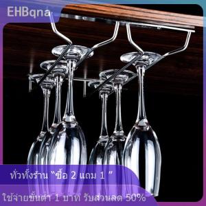 [COD] EHBqna KITCHEN ชั้นวางแก้วแก้วสแตนเลสสตีลแขวนบาร์ Goblet แขวนชั้นวางของ