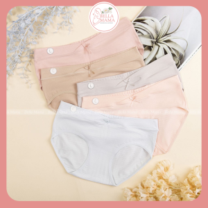 Set 5 Quần Lót Bầu Cạp Chéo Cotton Yard Mềm Nhẹ Siêu Co Dãn Mỗi Quần Lót Bầu 1 túi Zip Bella Mama