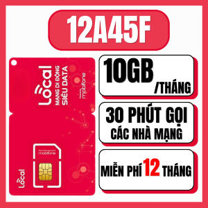 Sim 4G 5G Local Dùng Mạng Trọn Gói 14 Tháng - Data Tốc Độ Cao Tới 4GB/ngày + Miễn Phí Phút Gọi - Sóng Mobifone Dùng Toàn Quốc | 12A45F 12A69 12A79 12A89F | FREESHIP - CHƯA KÍCH HOẠT