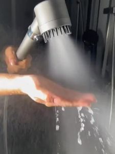 Bathroom Water Saving Shower Head 3 Modes Adjustable High Pressure Shower One-Button Water Stop Handheld Shower Head