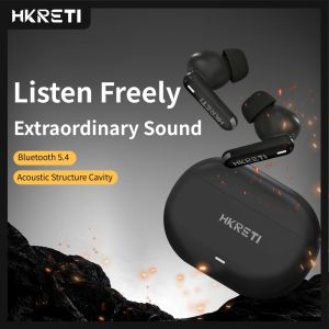 HKRETI ชุดหูฟังบลูทูธ H6 TWS หูฟังไร้สายขนาดเล็กคุณภาพสูงหูฟังเอียร์บัดสำหรับเล่นเกมกีฬาชุดหูฟังบลูทูธพร้อมวิดีโอคอลล์ที่รองไมโครโฟนอเนกประสงค์แอนดรอยด์ IOS 100% เดิม
