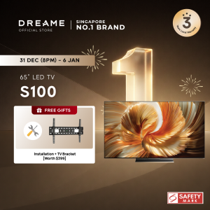 [New Launch] Dreame S100 Mini-LED 4K TV - 65 Inch | Dreame Master Sound System - Integrated Soundbar | Multiple Eye Care