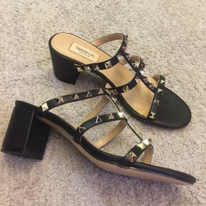 [Free Shipping] Chunky-Heeled Studded Open-Toe Sandals 2025 Summer New Collection Roman-Style High-Heeled WomenS Shoes Versatile For Outdoor Wear With A Single-Strap Design