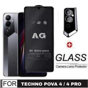 PAKET 2 INC 1 TEMPERED GLASS AG MATTE / KACA HITAM / ANTI MINYAK INFINIX SMART 8 2023 / GT 10 PRO 5G / NOTE 12 2023 / NOTE 30 / NOTE 30 PRO / HOT 30 / HOT 30I / NOTE 12 2023 / HOT 20I / HOT 20 5G/ TECNO POVA 4 / POVA 4 PRO / POVA NEO 2