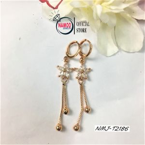 Khuyên Tai Thả Dáng Dài Hình Hoa Thả Hai Dây dài Xinh đẹp Dành Cho Các Nàng T2186