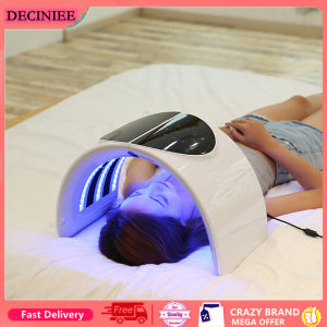DECINIEE 7 Colors PDT Led Light Facial Mask Therapy Mask Anti-Acne Whitening Mascara Led Facial Fototerapia Phototherapy Foldable Spectrometer