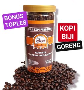 Kopi Goreng Java Robusta (BONUS TOPLES) Kopi O DOKAR Robusta Roasted Coffee Bean Indonesia (GUNUNG IJEN RAUNG)