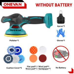 ONEVAN Car Polishing Electric Polisher 7000RPM Cordless Polisher Multi-function Car Polishing Auto Waxing Rotary Tool For Makita 18V Battery